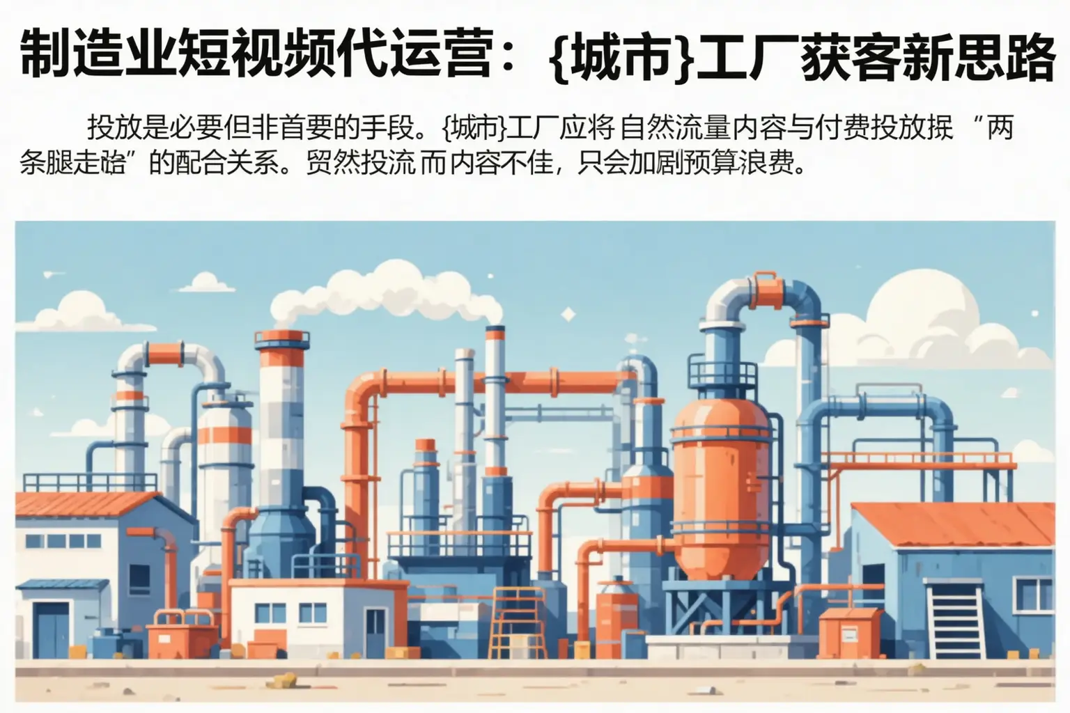 制造业短视频代运营：沙湾工厂获客新思路